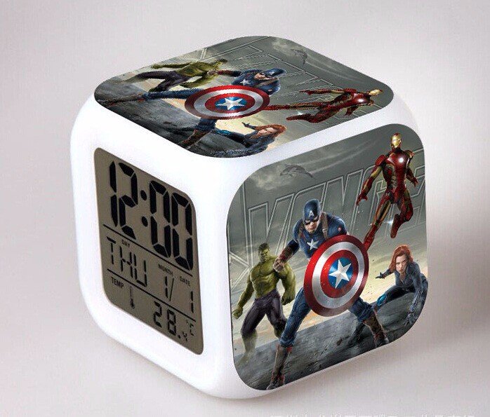 Marvel The Avengers  LED Alarm Clock #25