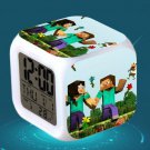 Minecraft Led Alarm Clock #07 Minecraft Cartoon Figures LED Alarm Clock