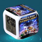 Minecraft Led Alarm Clock #10 Minecraft Cartoon Figures LED Alarm Clock