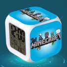 Minecraft Led Alarm Clock #11 Minecraft Cartoon Figures LED Alarm Clock