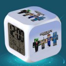 Minecraft Led Alarm Clock #15 Minecraft Cartoon Figures LED Alarm Clock