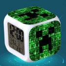 Minecraft Led Alarm Clock #22 Minecraft Cartoon Figures LED Alarm Clock