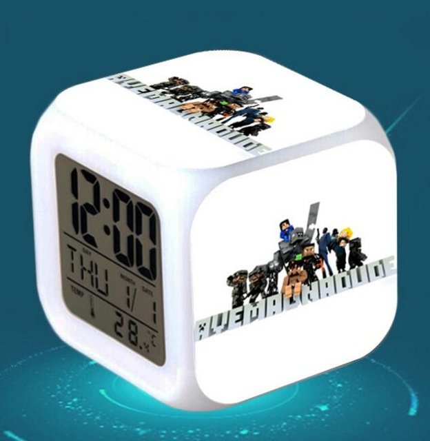 Minecraft Led Alarm Clock #24 Minecraft Cartoon Figures LED Alarm Clock