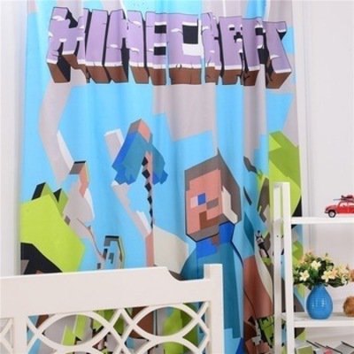 Minecraft Steve Bedding Window Curtain #25 Bedroom 3D Design