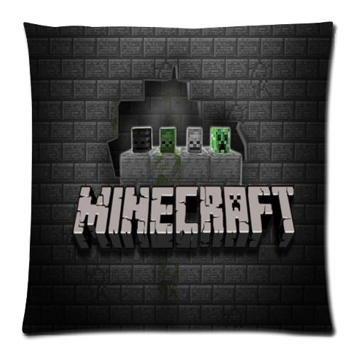 20"x20" Pillow Case Minecraft #235 Twin Side Cushion Case Bedroom Design