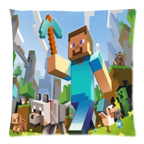 20"x20" Pillow Case Minecraft #33 Twin Side Cushion Case Bedroom Design