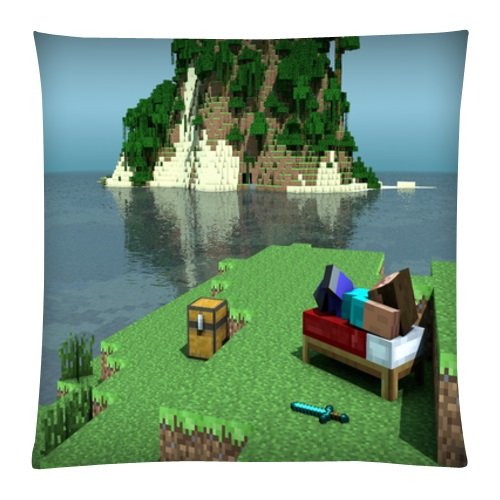 18"x18" Pillow Case Minecraft #27 One Side Cushion Case Bedroom Design