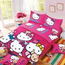 Full Size Hello Kitty #7 Bedding Set Duvet Cover Pillow Case Bedsheet