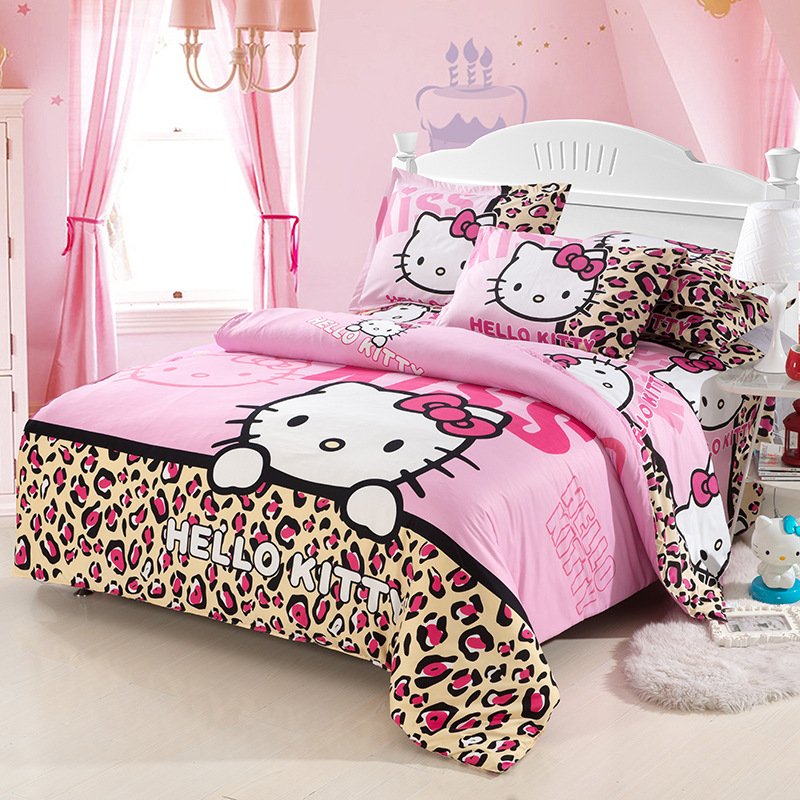 Queen Size Hello Kitty #9 Bedding Set Duvet Cover Pillow ...