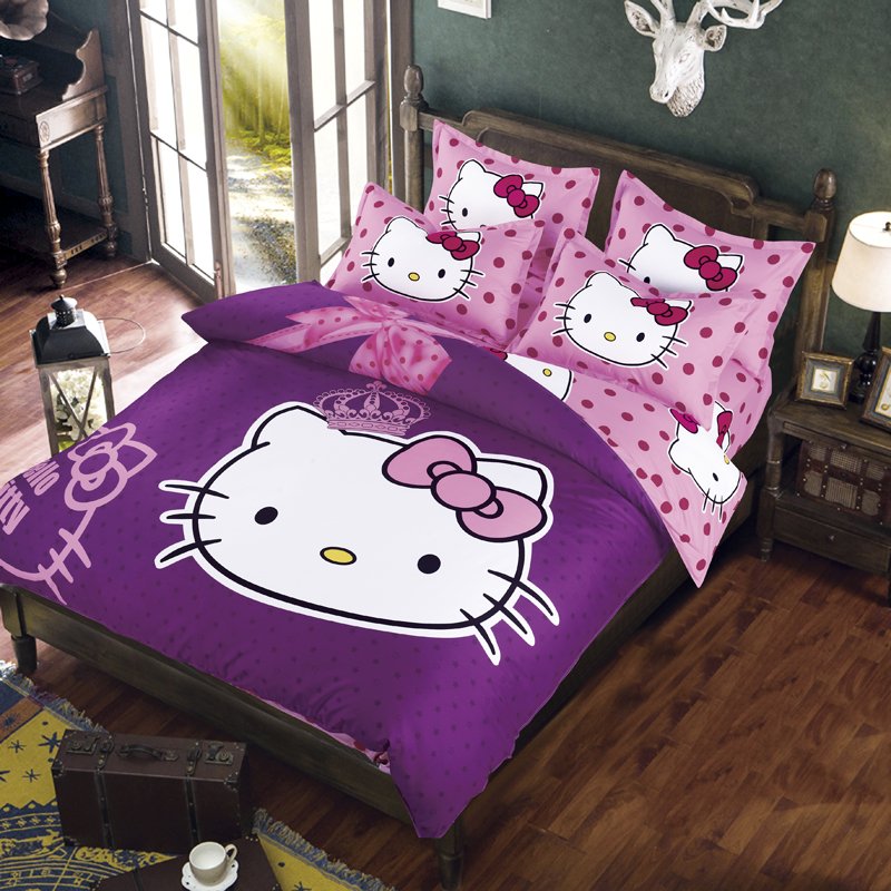 Queen Size Hello Kitty #10 Bedding Set Duvet Cover Pillow ...