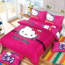 Twin Size Hello Kitty #13  Bedding Set Duvet Cover Pillow Case Bedsheet