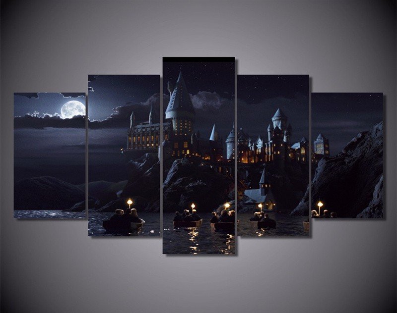 Harry Potter 5 Piece Wall Art Canvas Prints (20x30cm, 20x40cm, 20x50cm)