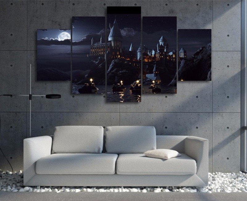 Harry Potter 5 Piece Wall Art Canvas Prints (40x60cm, 40x80cm, 40x100cm)