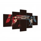 Retro Car Movie 5 Piece Wall Art Canvas Prints Size A (NO FRAME)