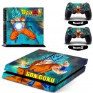 New Son Goku Dragon Ball #34 Decal For Play Station 4 Console + 2+2 Controller