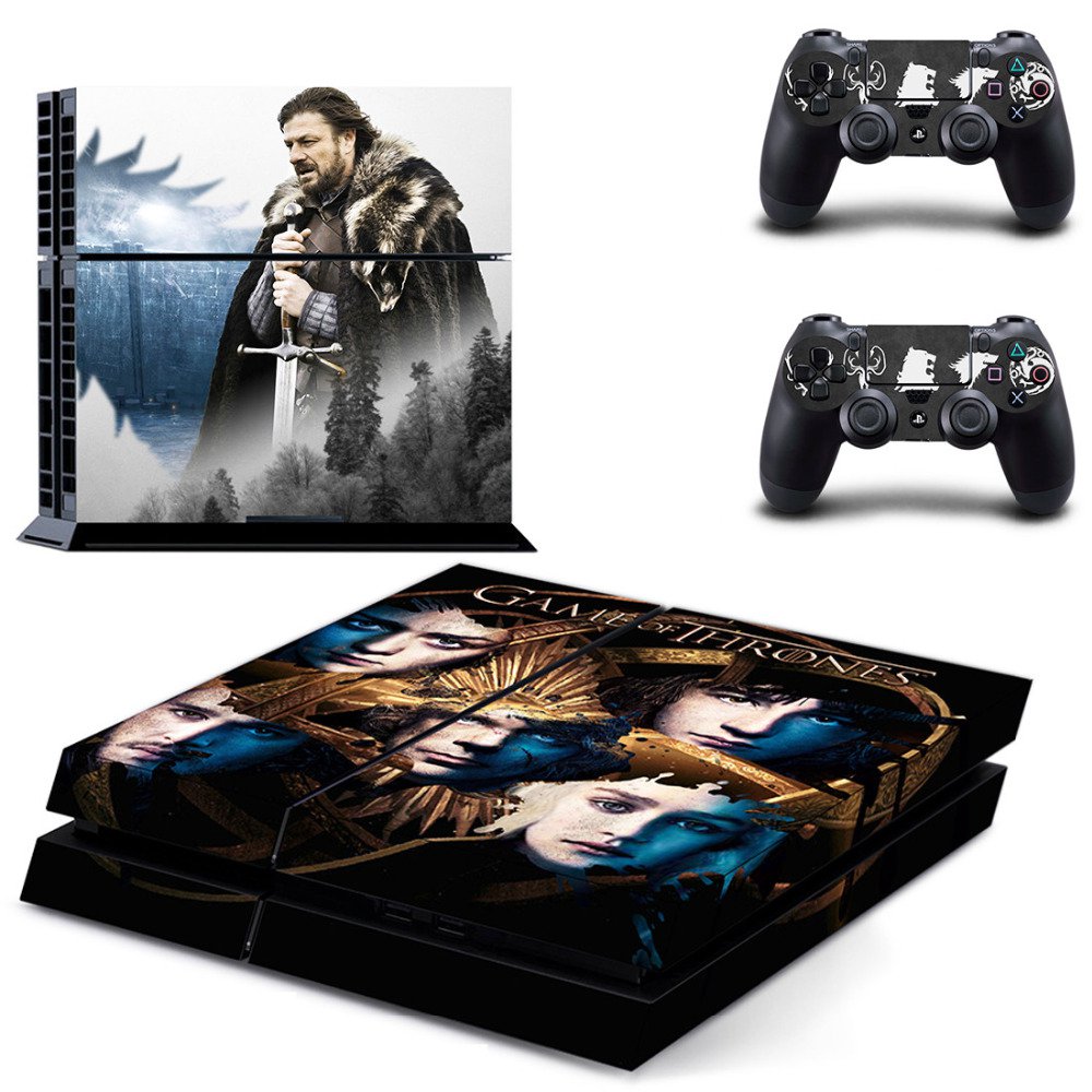 New Game of Thrones Design #11 Decal For Play Station 4 Console + 2 Controller