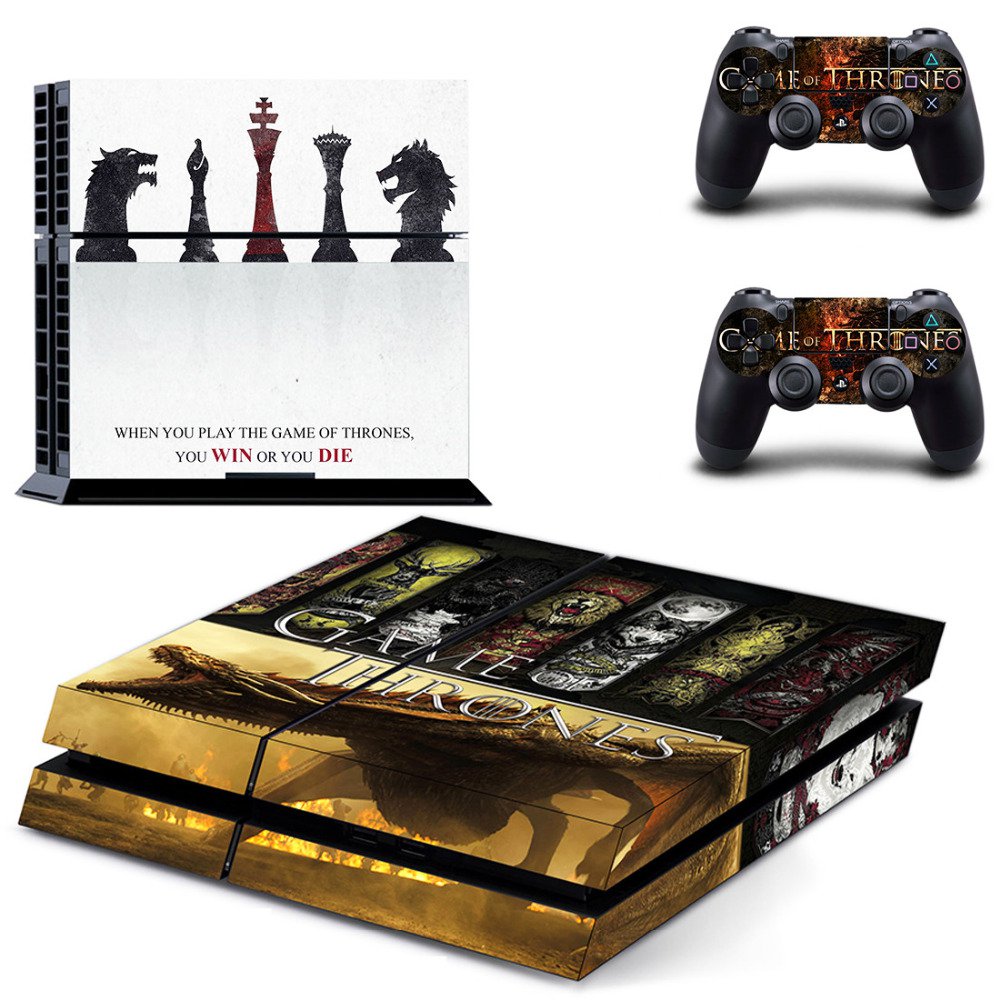 New Game of Thrones Design #15 Decal For Play Station 4 Console + 2 Controller