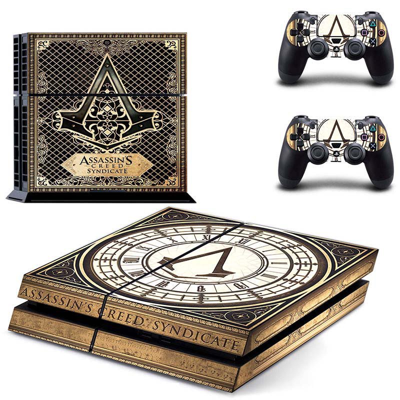 New Assassin Creed Design #20 Decal For Play Station 4 Console + 2 Controller