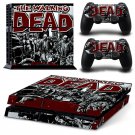 The Walking Dead Decal For Play Station 4 Console + 2 Controller