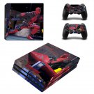 Deadpool New Design #25 Decal For Play Station 4 Console + 2 Controller