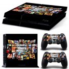 Grand Theft New Design #51 Decal For Play Station 4 Console + 2 Controller