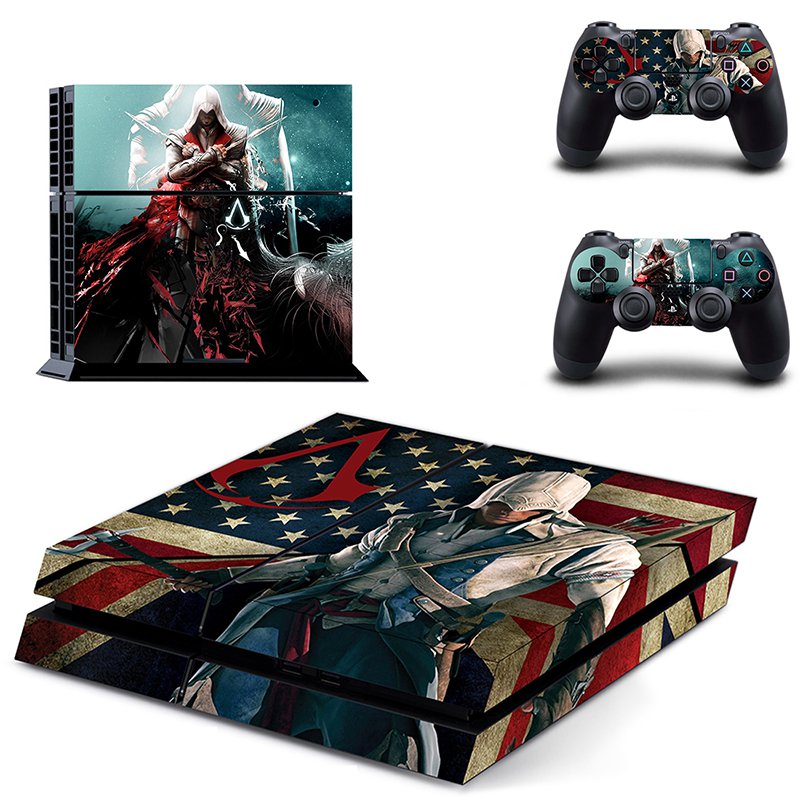 Assassin Creed New Design #07 Decal For Play Station 4 Console + 2 Controller
