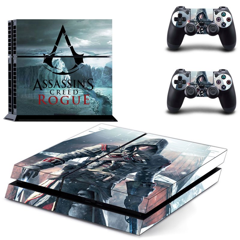 Assassin Creed New Design #13 Decal For Play Station 4 Console + 2 Controller