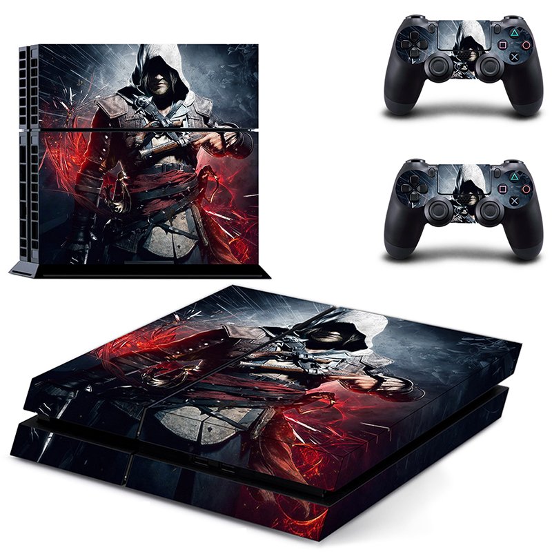 Assassin Creed New Design #08 Decal For Play Station 4 Console + 2 Controller