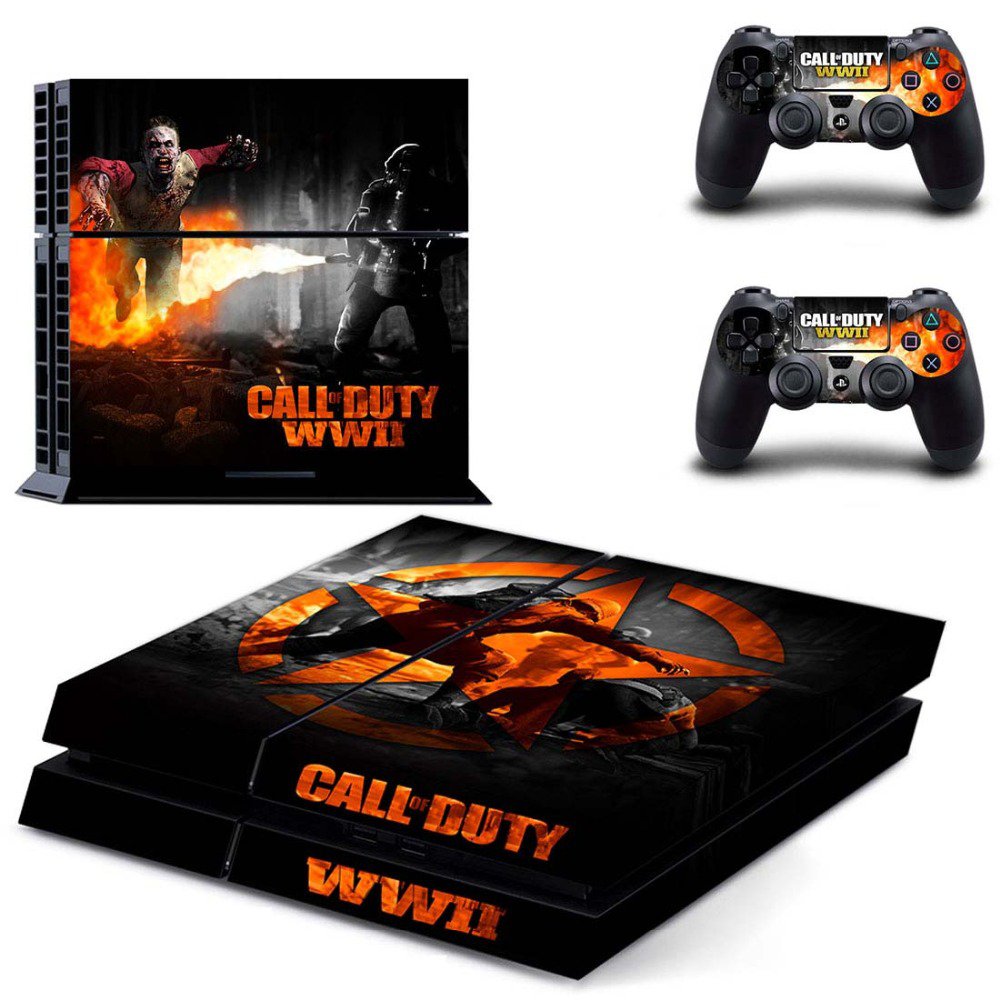 Call of Duty New Design #04 Decal For Play Station 4 Console + 2 Controller