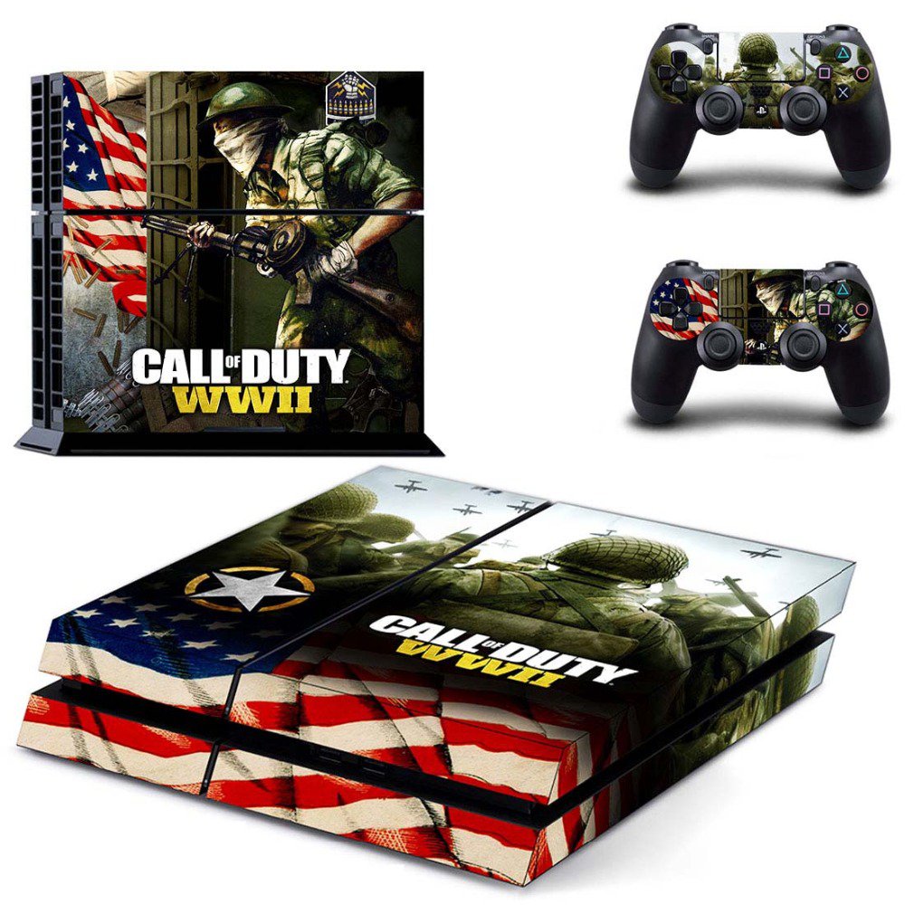 Call of Duty New Design #06 Decal For Play Station 4 Console + 2 Controller