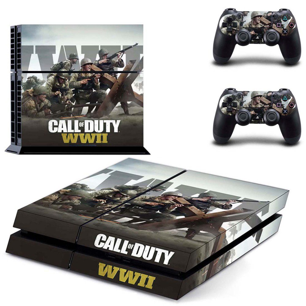 Call of Duty New Design #07 Decal For Play Station 4 Console + 2 Controller