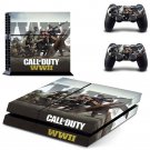 Call of Duty New Design #07 Decal For Play Station 4 Console + 2 Controller