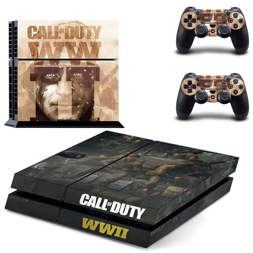 Call of Duty New Design #09 Decal For Play Station 4 Console + 2 Controller