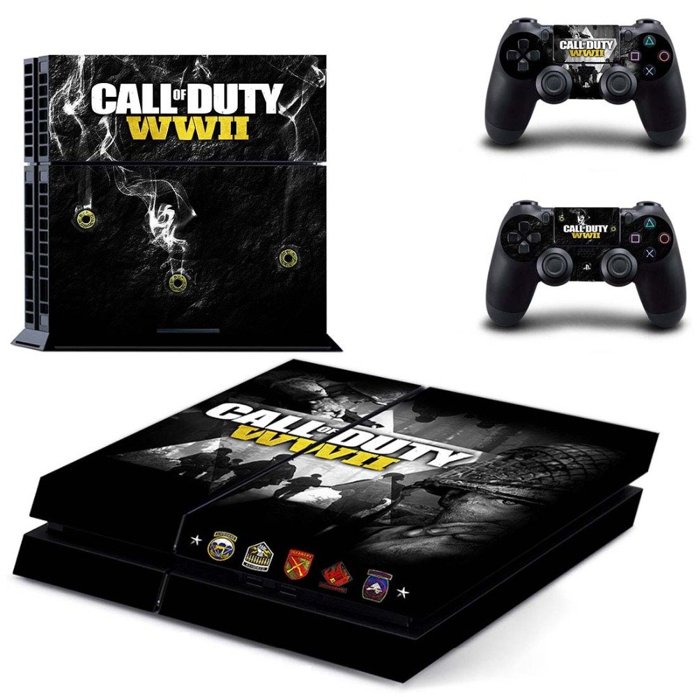 Call of Duty New Design #10 Decal For Play Station 4 Console + 2 Controller