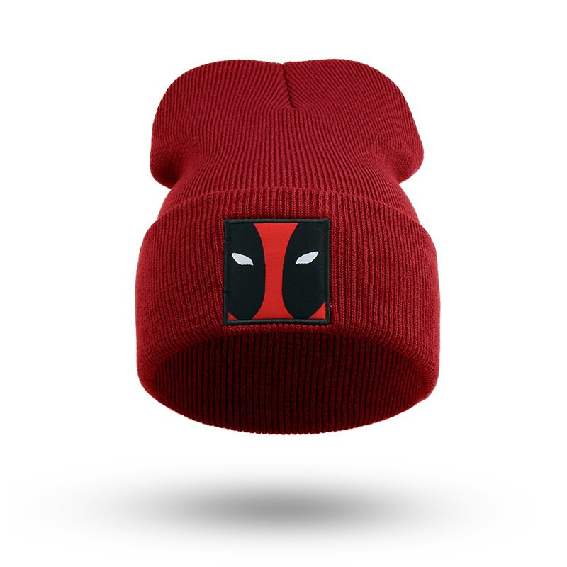 Deadpool Winter Hat Knitted Caps Red Colour