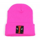 Deadpool Winter Hat Knitted Caps Pink Colour