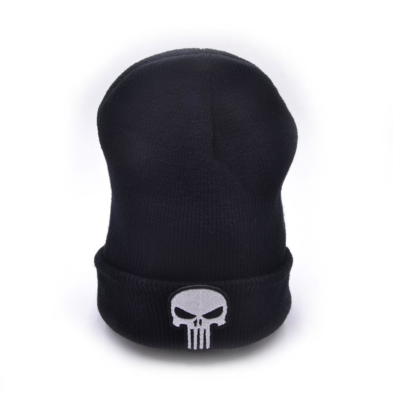Punisher Marvel Avengers Cotton Winter Knitted Hat Caps