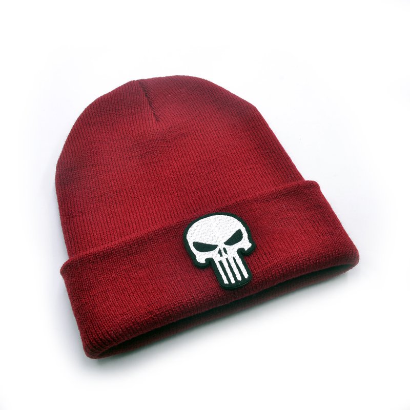 Punisher Marvel Avengers Cotton Knitted Winter Hat Caps for Winter Snow