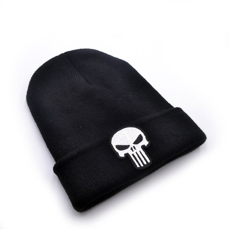 Punisher Marvel Avengers Cotton Winter Knitted Hat Caps for Winter Snow