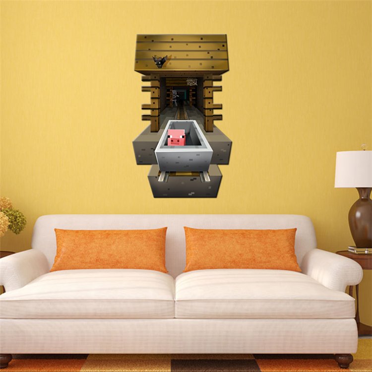 Minecraft Steve #27 Wall Sticker Wall Decals for Decorative Kids Room