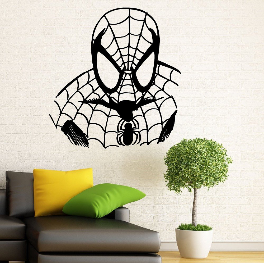Spderman Marvel Comics Wall Sticker Wall Decals for Decorative Kids Room