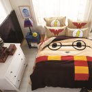 Twin Size Wonder Women Flash Minion Cartoon Bedding Set Quilt Cover Pillow Case Bedsheet