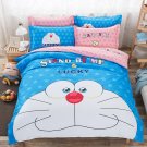 Queen Size Doraemon Cartoon #55 Bedding Set Quilt Cover Pillow Case Bedsheet