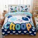 Queen Size Cute Panda Cartoon Bedding Set Quilt Cover Pillow Case Bedsheet