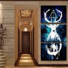 Harry Potter 3 Piece Wall Art Canvas Prints Small (35cmx50cmx3pcs)