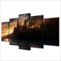 Harry Potter 5 Piece Wall Art Canvas Prints (20x35cm,20x45cm,20x55cm)