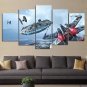Star Wars 5 Piece Wall Art Canvas Prints (10x15cm,  10x20cm, 10x25cm)