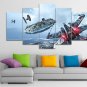 Star Wars 5 Piece Wall Art Canvas Prints (20x35cm,20x45cm,20x55cm)