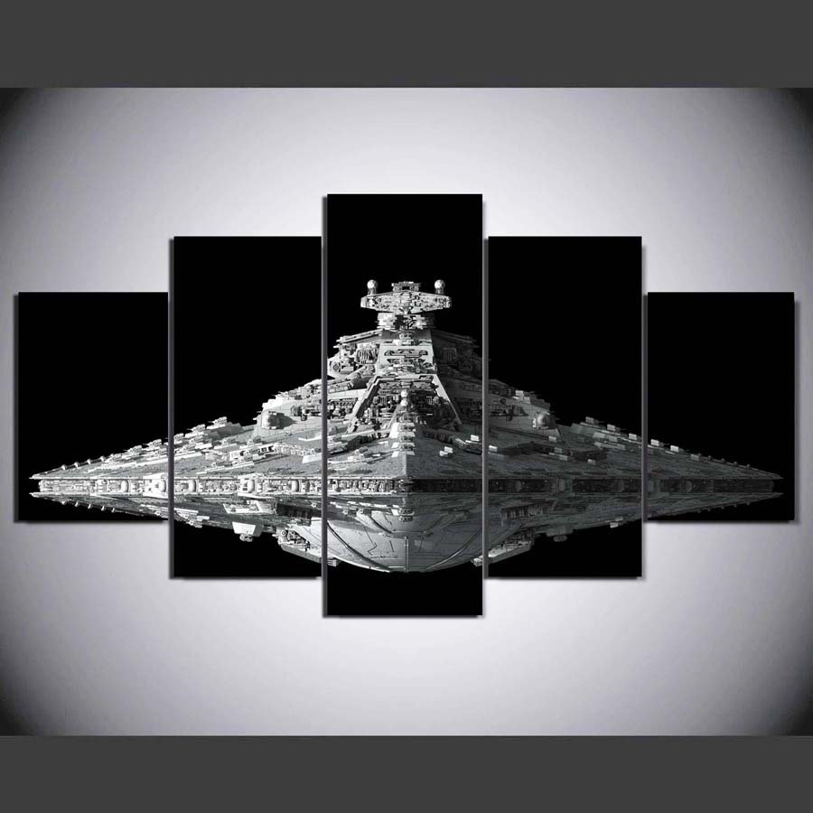 Star Wars 5 Piece Wall Art Canvas Prints (20X30cm,20X40cm,20X50cm)