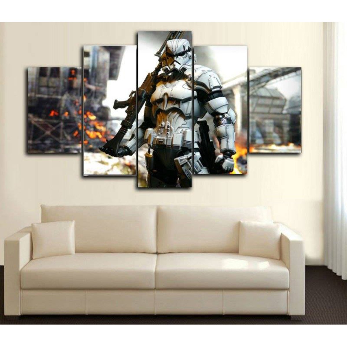 Star Wars 5 Piece Wall Art Canvas Prints (20X30cm,20X40cm